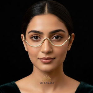Designer Rhinestone-Decorated Facelet | Eyewear Jewellery