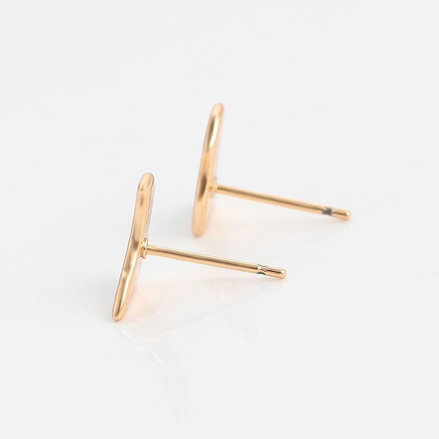 18k Gold-Plated Anti-Tarnish Stud Earrings