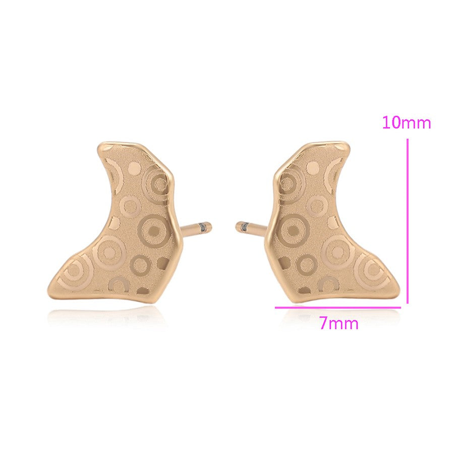 18k Gold-Plated Anti-Tarnish Stud Earrings