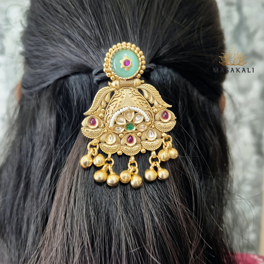 Masakali Antique Bridal Juda Pin/ Hair Brooch