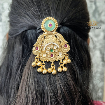 Masakali Antique Bridal Juda Pin/ Hair Brooch