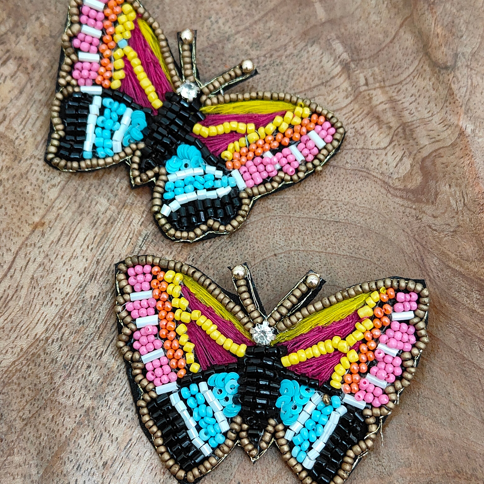 Butterfly Earrings, Handmade Titli Earrings, Multicolor Quirky Jewellery