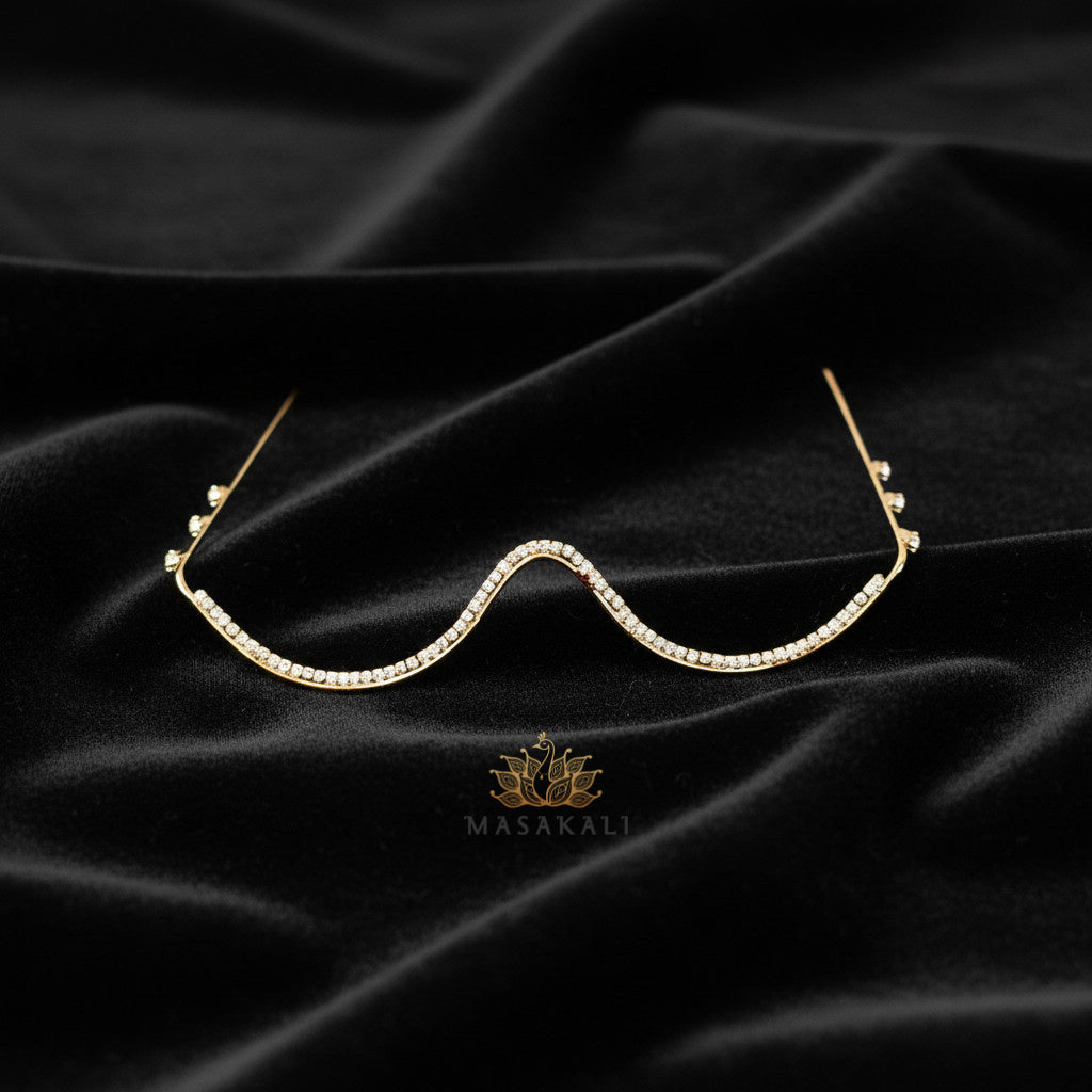 Designer Rhinestone-Decorated Facelet | Eyewear Jewellery