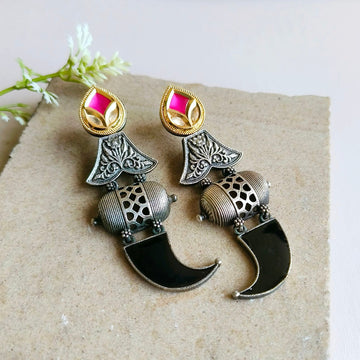 Dual-Toned Indian Traditional Dangler Earrings
