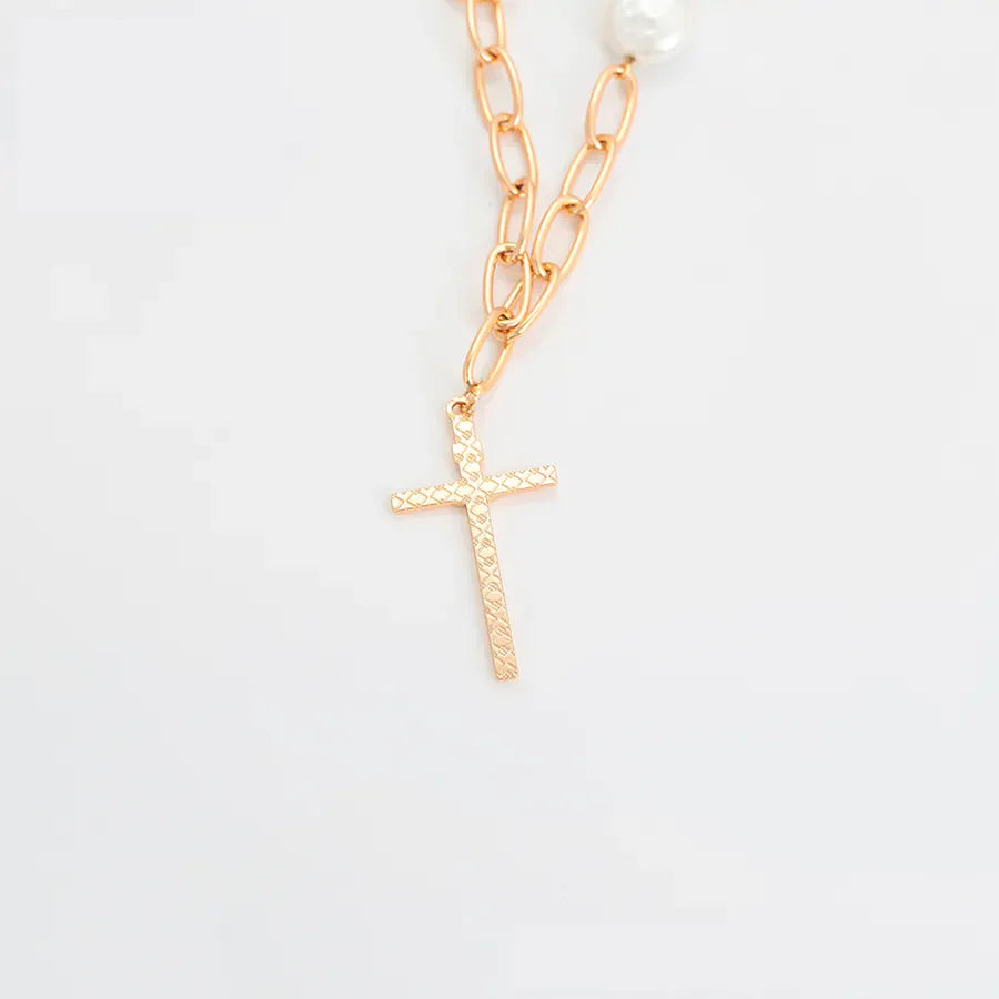 Gold-Plated Christ Crucifix Cross Pendant Necklace