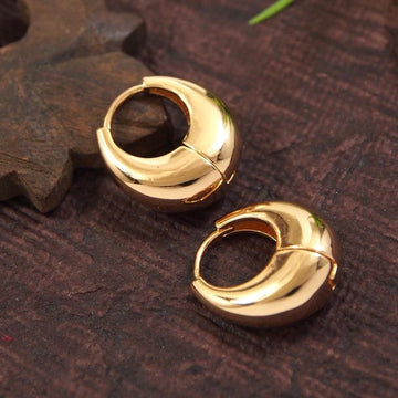 Gold-Plated Tarnish-Free Classic Hoop Earrings