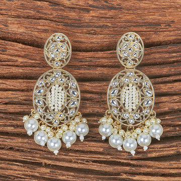 Indo-Western Beads Earring With Gold Plating, Handmade Ethnic Earrings