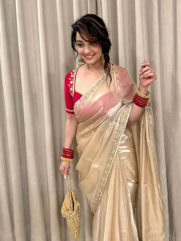 Jimmy Chu Fabric Ananya Inspired Designer Saree