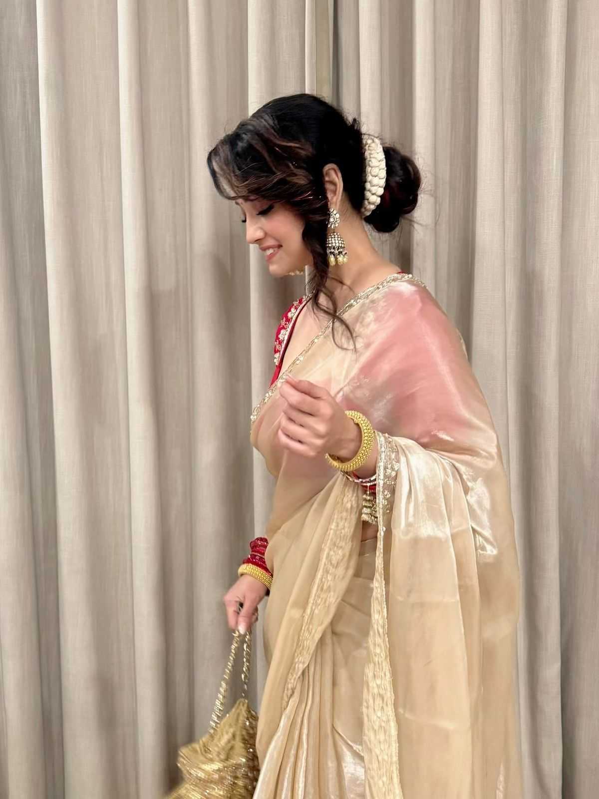 Jimmy Chu Fabric Ananya Inspired Designer Saree