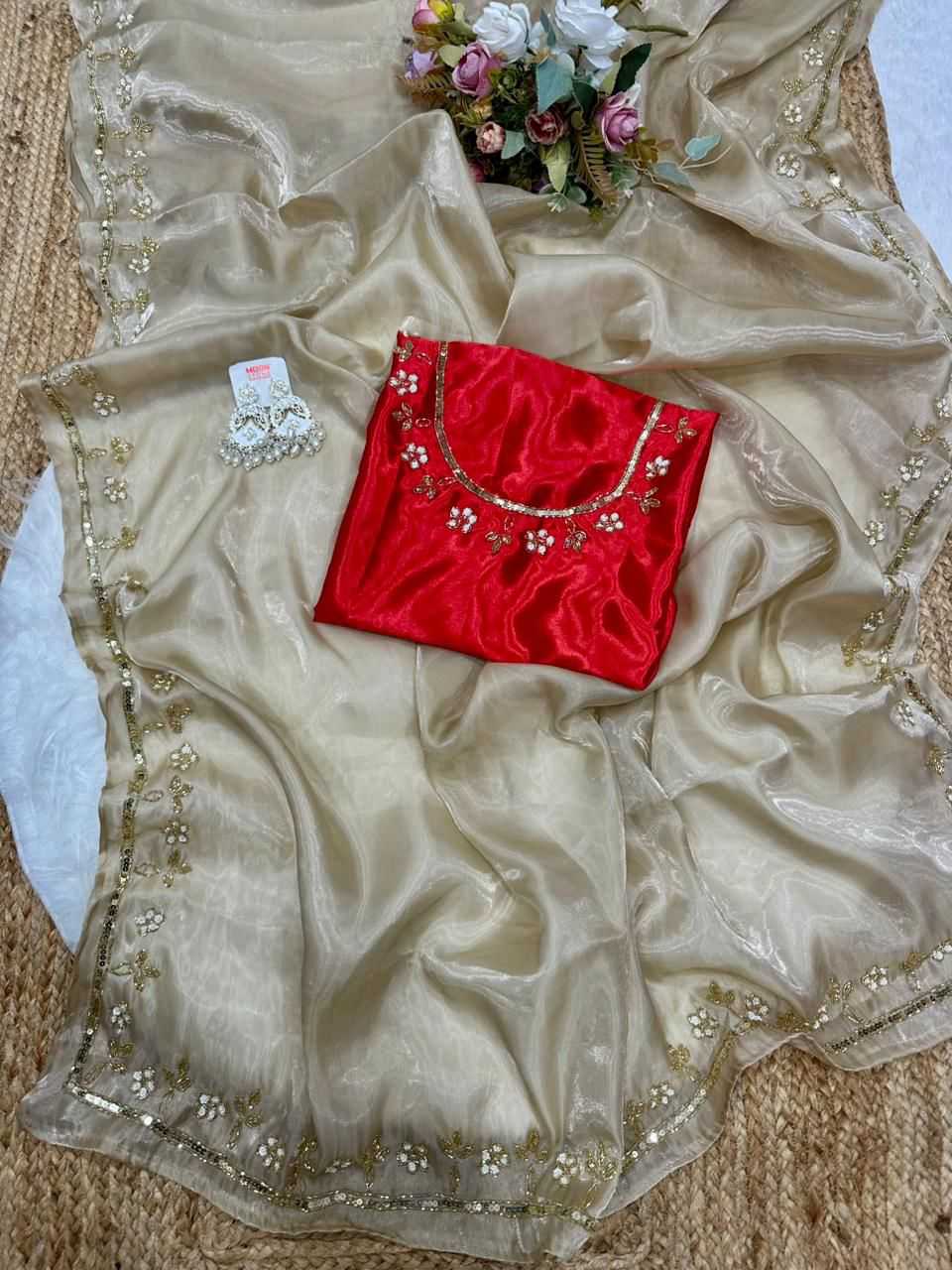 Jimmy Chu Fabric Ananya Inspired Designer Saree