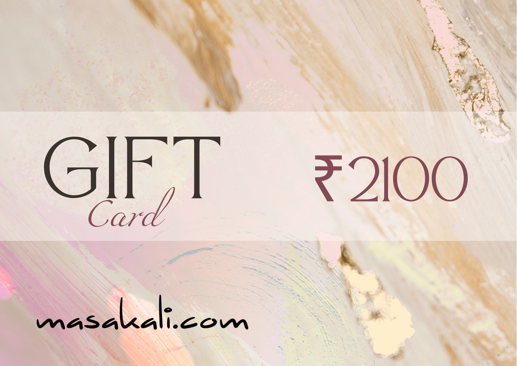 Masakali.com Gift Card - INR 2,100