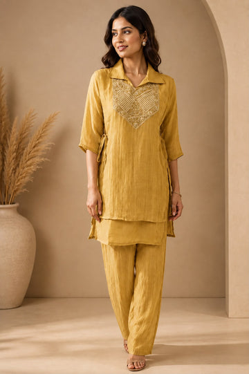 Masakali Heavy Salsa Handwork Shrug Co-Ord Set