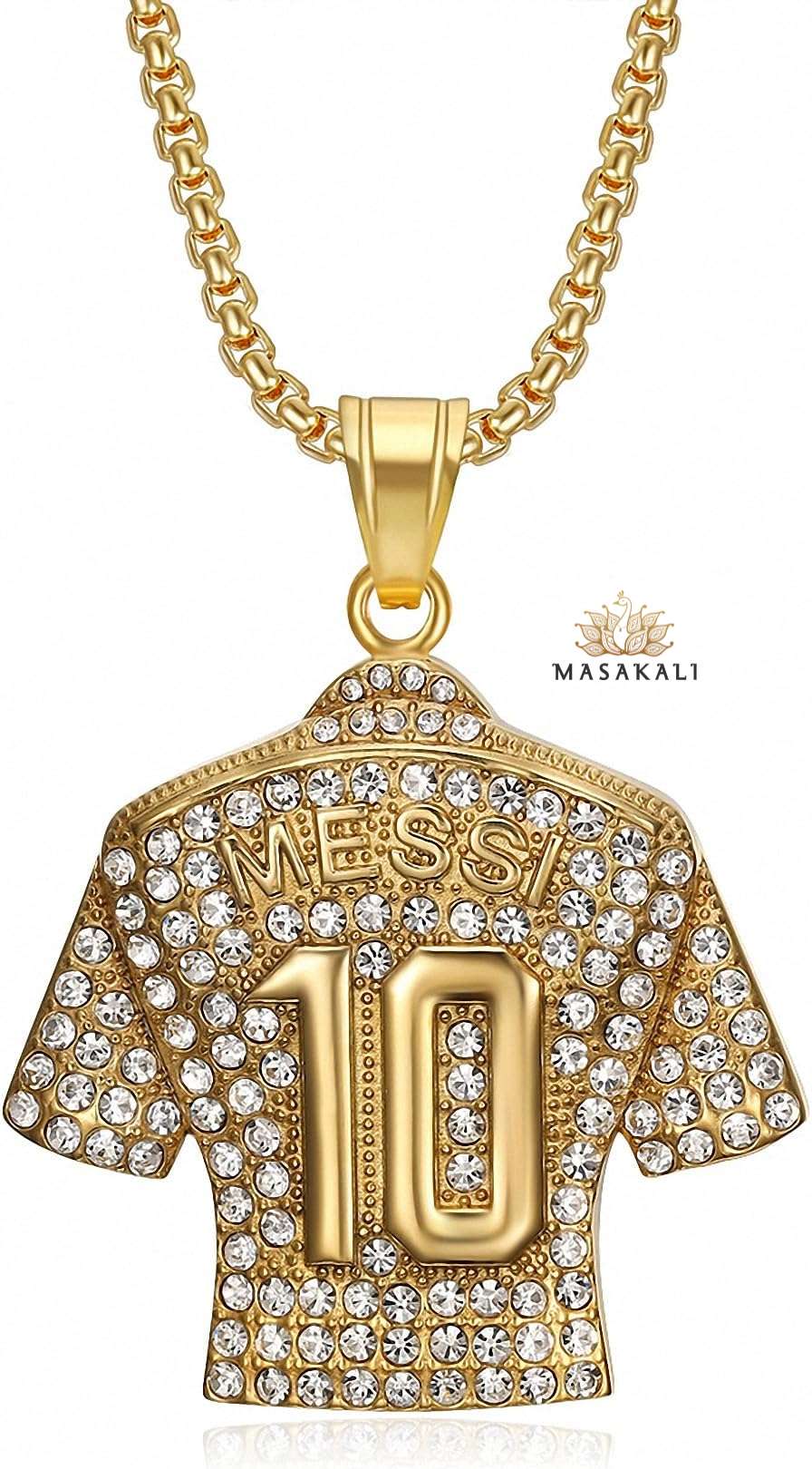 Messi No. 10 Jersey Pendant Necklace