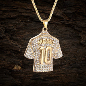 Messi No. 10 Jersey Pendant Necklace