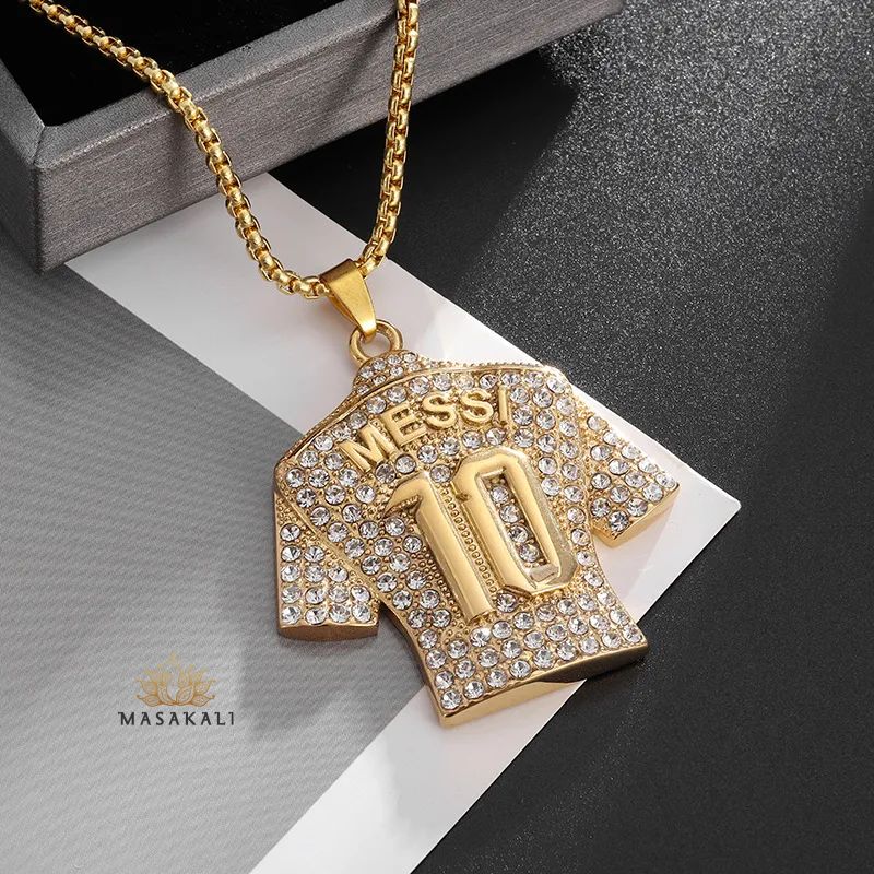 Messi No. 10 Jersey Pendant Necklace