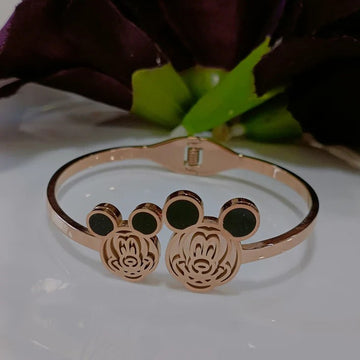 Mickey Mouse Face Kada, Anti-Tarnish Openable Bracelet