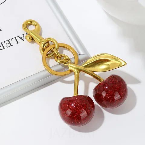 Original Cherry Bag Charm / Keychain (Red)
