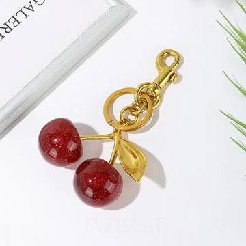 Original Cherry Bag Charm / Keychain (Red)