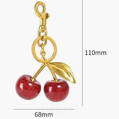 Original Cherry Bag Charm / Keychain (Red)