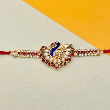 Peacock Charm Fancy Rakhi For Raksha Bandhan