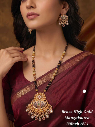 Premium Brass High Gold Mangalsutra