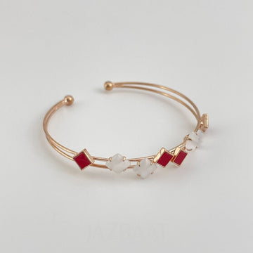Rose Gold-Plated Anti-Tarnish Handcuff Kada Bracelet